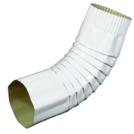 AMERIMAX HOME PRODUCTS 4" Rnd Wht Alu Elbow 470781